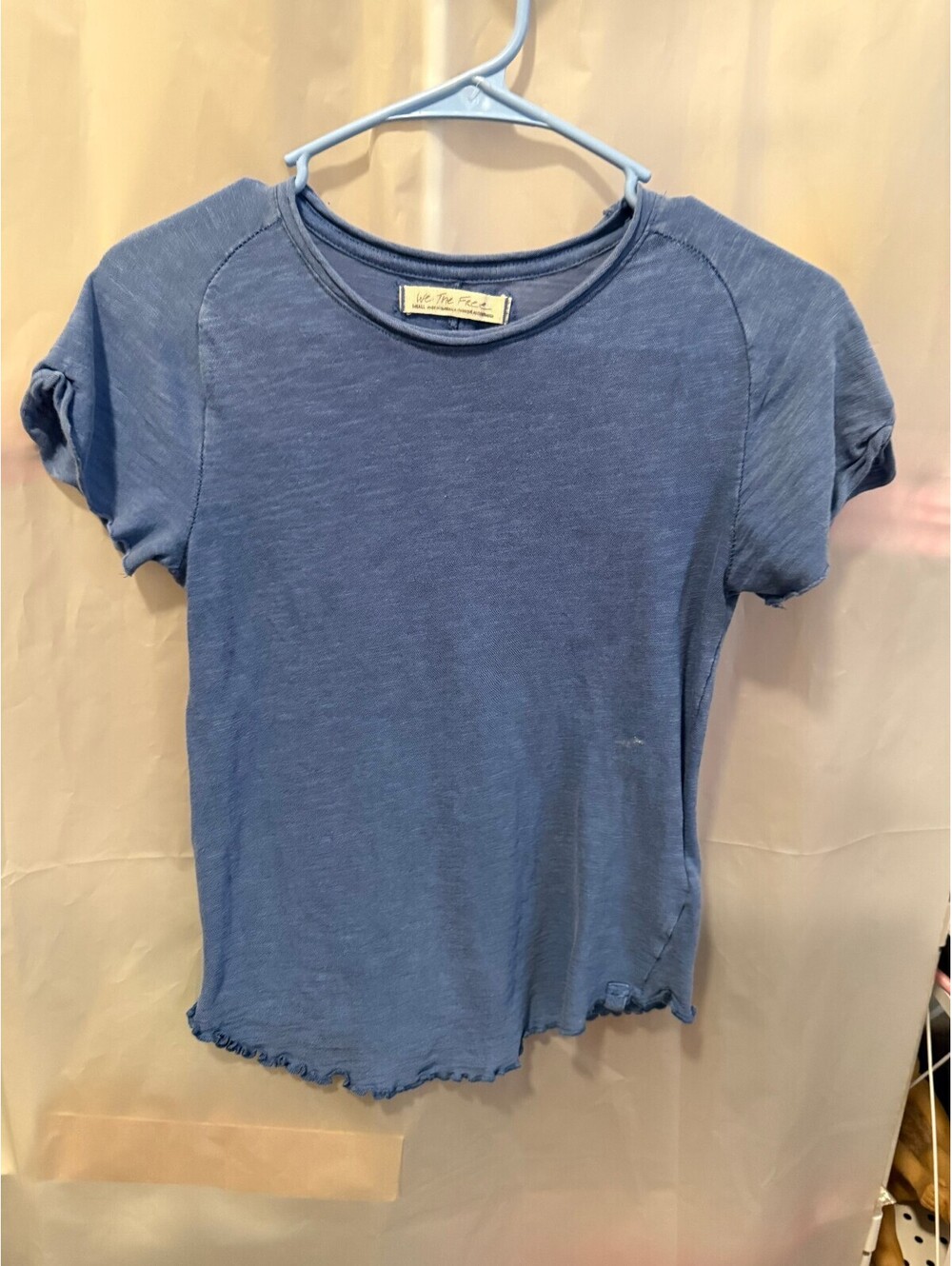 We The Free Blue Short Sleeve T-Shirt Small